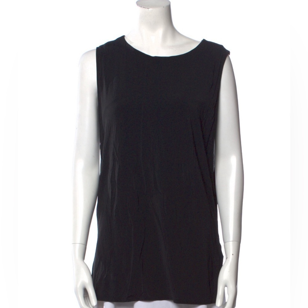 Helmut Lang open side slit back sleeveless top large